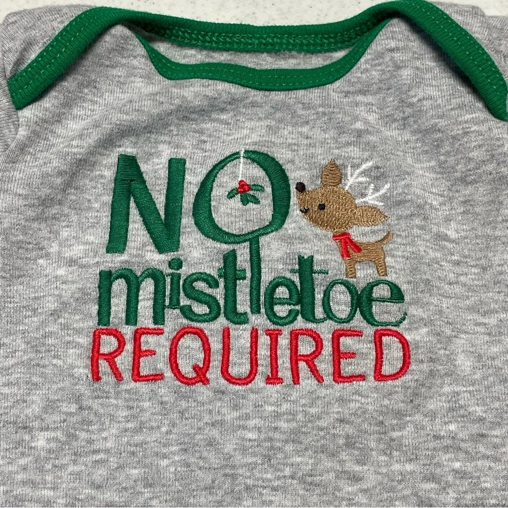 Just One You By Carters Christmas Set of 2 Onesies - 9 M